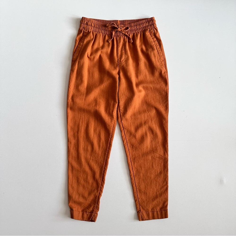 Old Navy Rust Brown Linen Blend Pants XS